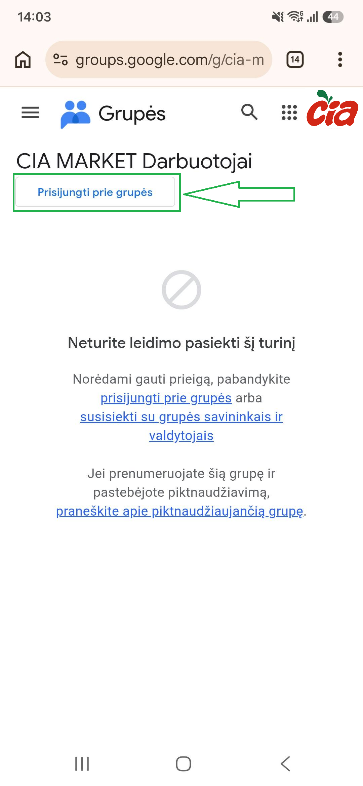 CIA MARKET programeles instrukcijos paveikslelis
